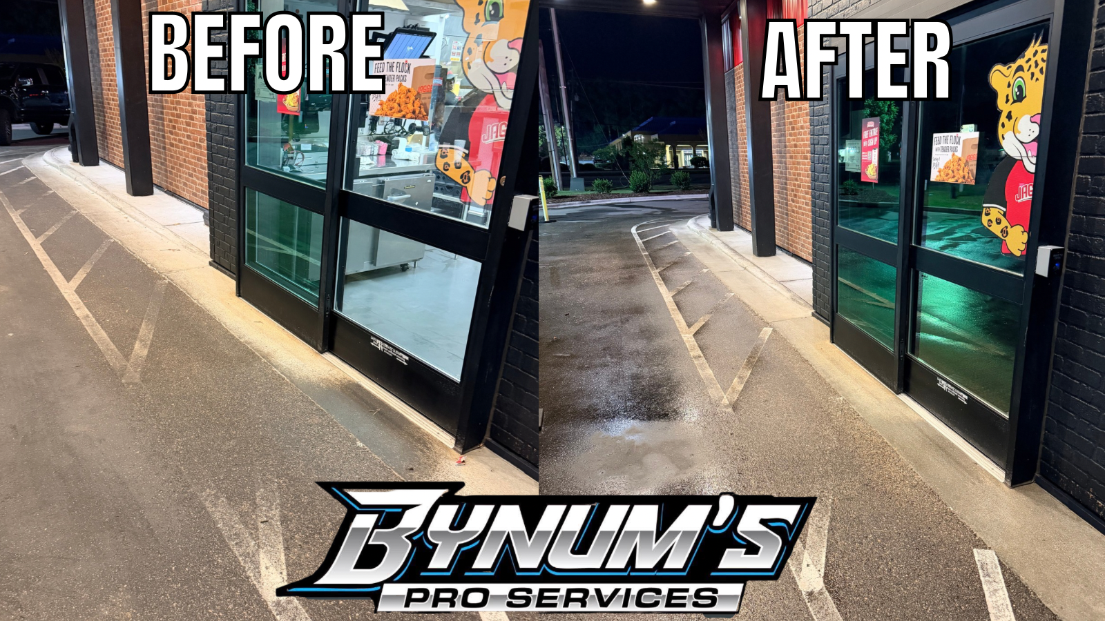 Before and after cleaning